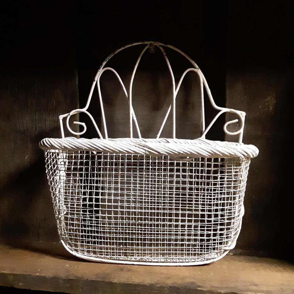 Vintage, Metal Hanging Wall Pocket